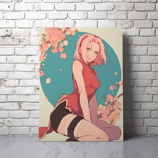 Sakura Haruno: Beauty and Power Canvas Art – Celebrating the Strength of Naruto's Heroine