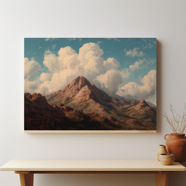 Majestic Mountain Peaks Canvas Wall Art – Nature Landscape Print