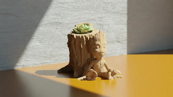 Groot-Inspired Planter & Pen Holder – Eco-Friendly Decorative Vase for Home, Office & Gifting | Framora