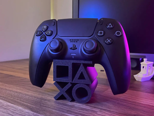PS5 Controller Stand in PlayStation Logo Shape – Sleek Holder for DualSense Controllers
