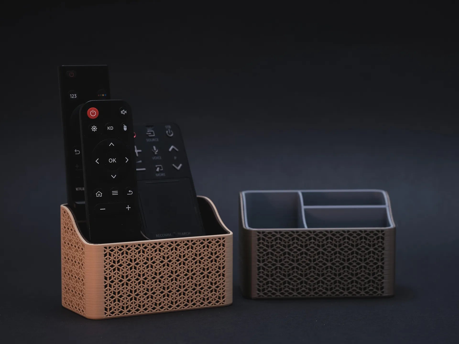 Kumiko Modular Remote Caddy – Designer Remote Stand & Organizer for Mo ...