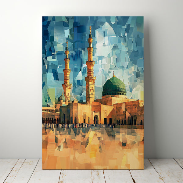Sanctuary of the Prophet – Abstract Madinah Mosque Wall Decor
