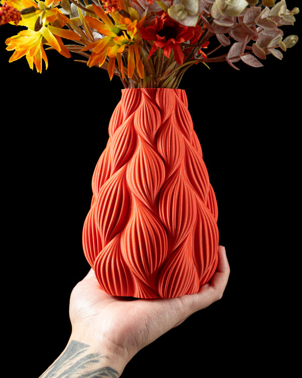 Contemporary Textured Vase – Stylish Decorative Accent for Living Room & Office