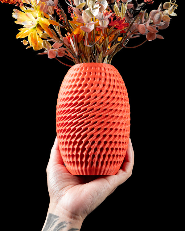 Modern Textured Vase – Stylish Decorative Flower Pot for Home & Office Décor