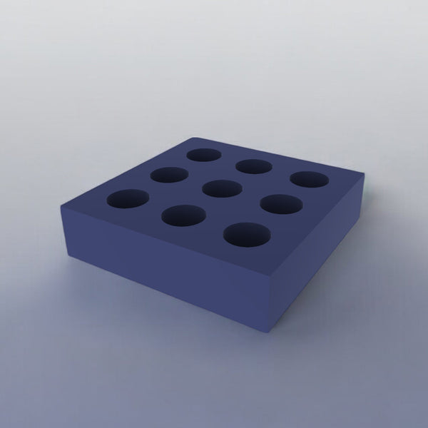 SnapGrid™ AA Battery Holder – Modular Magnetic Storage Module for 9 Batteries