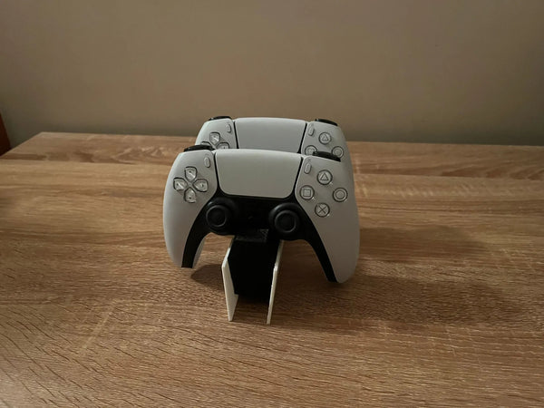 Dual PS5 Controller Stand – PS5 Styled Holder for 2 DualSense Controllers with Name or Gamertag Personalisation